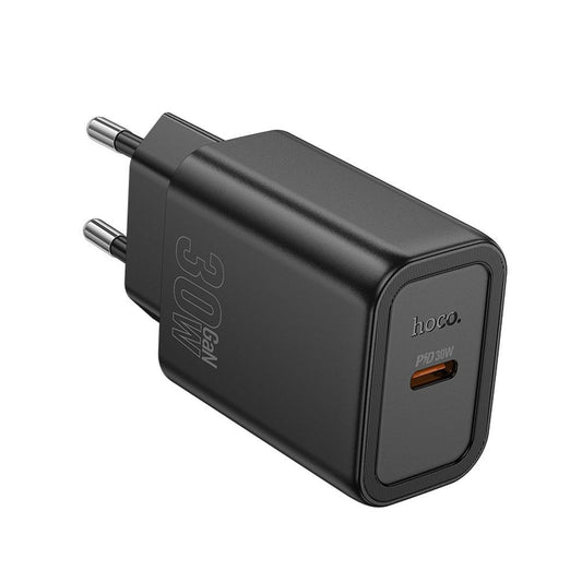 Зарядно за мрежа HOCO N62, 30W, 3A, 1 x USB-C, Черно