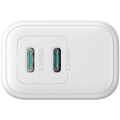 Зарядно за мрежа Joyroom JR-TCF12, 20W, 3A, 2 x USB-C, Бяло