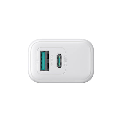 Зарядно устройство за мрежа Joyroom JR-TCF21, 20W, 3A, 1 x USB-A - 1 x USB-C, Бяло