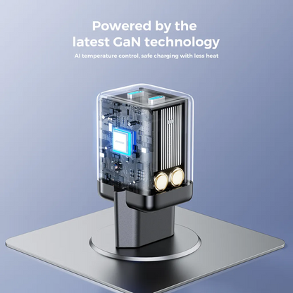 Зарядно устройство за мрежа Joyroom JR-TCG17, 45W, 3A, 2 x USB-C, Черно