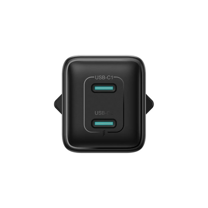 Зарядно устройство за мрежа Joyroom JR-TCG17, 45W, 3A, 2 x USB-C, Черно