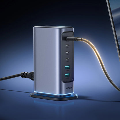 Зарядно устройство Joyroom JR-TCM02, 65W, 3.25A, 2 x USB-A - 4 x USB-C, Сиво