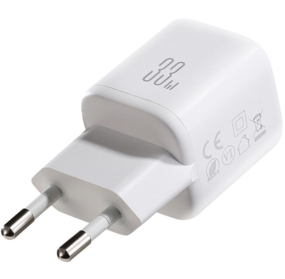 Зарядно устройство за мрежа Joyroom JR-TG7, 33W, 3A, 1 x USB-A - 1 x USB-C, Бяло
