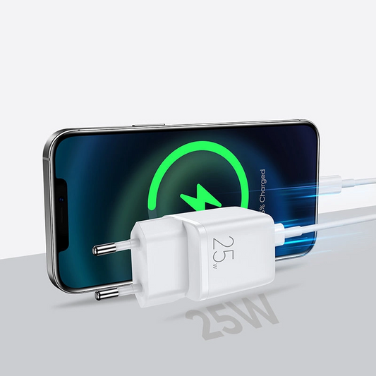 Зарядно за мрежа Joyroom L-P251, 25W, 3A, 1 x USB-C, Бяло