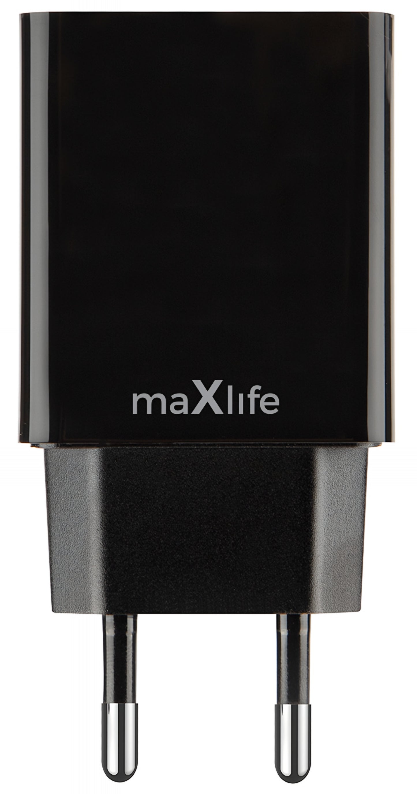 Зарядно за мрежа MaXlife MXTC-12, 24W, 2.4A, 2 x USB-A, Черно