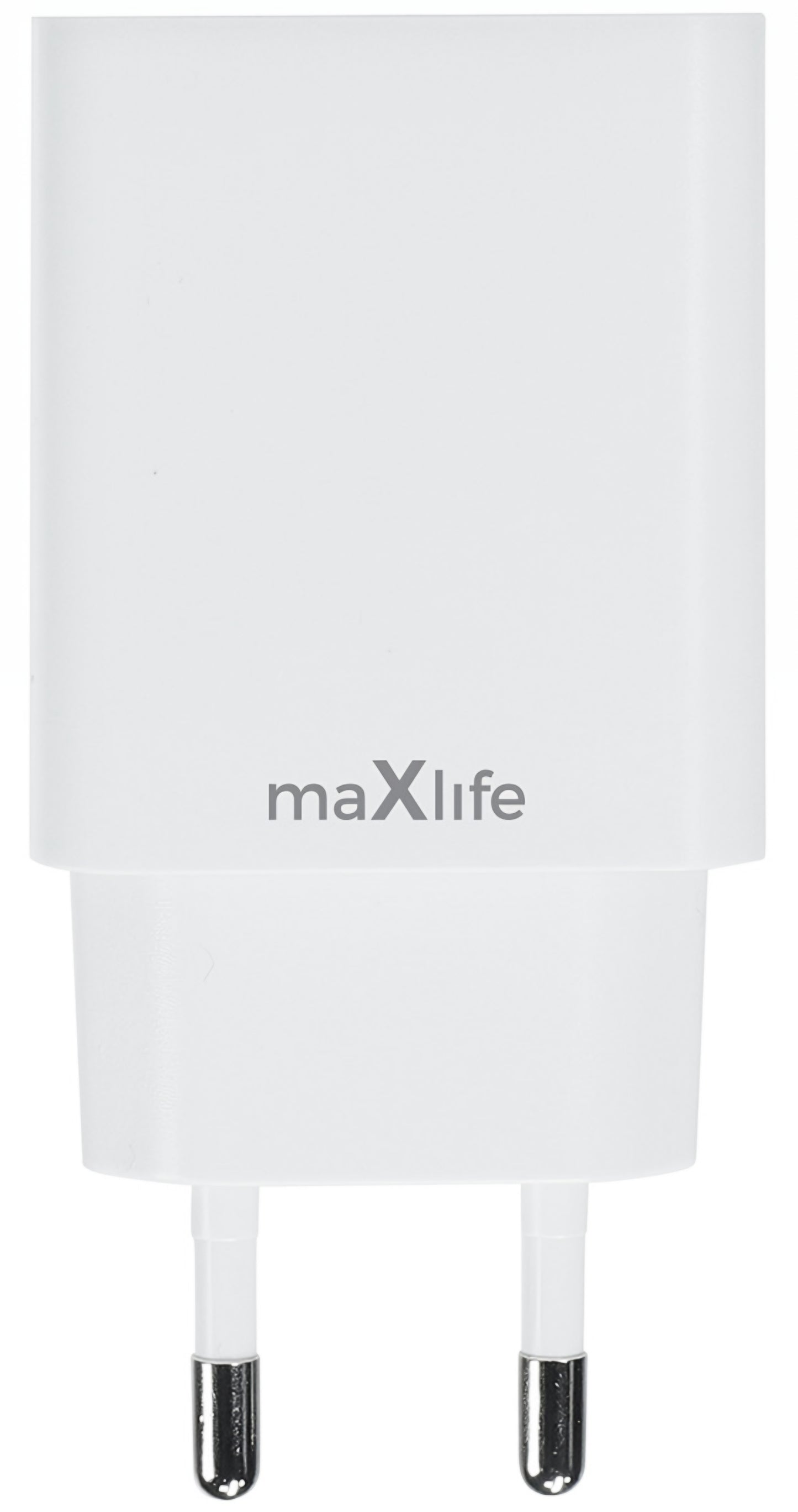 Зарядно за мрежа MaXlife MXTC-13-20AC, 20W, 3A, 1 x USB-A - 1 x USB-C, Бяло