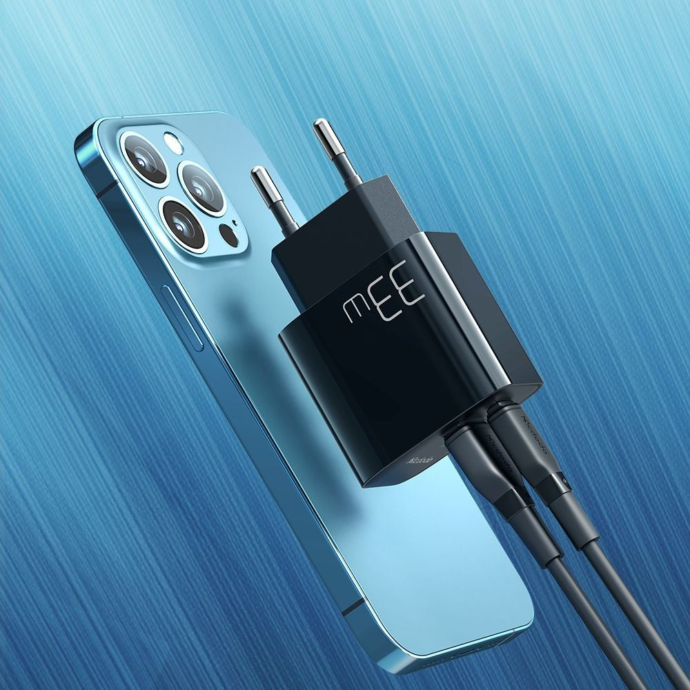 Зарядно устройство за мрежа McDodo CH-0921, 33W, 3A, 1 x USB-A - 1 x USB-C, Черно