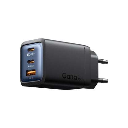 Зарядно устройство за мрежа McDodo CH-0970 Gana Mini, 67W, 3A, 1 x USB-A - 2 x USB-C, Черно