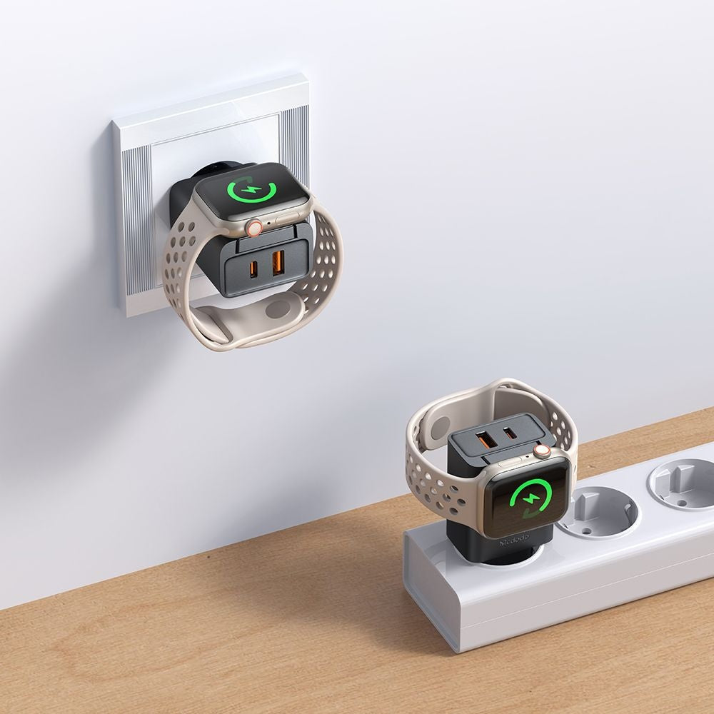 Зарядно устройство за мрежа McDodo CH-3700 Companion, 30W, 3A, 1 x USB-A - 1 x USB-C, Черно