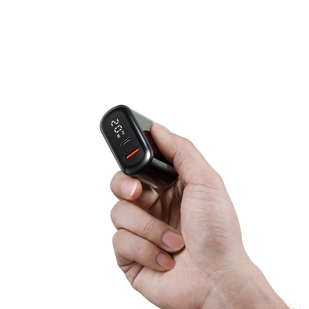 Зарядно устройство за мрежа McDodo CH-7170 Chocolate Display, 20W, 3A, 1 x USB-A - 1 x USB-C, Черно