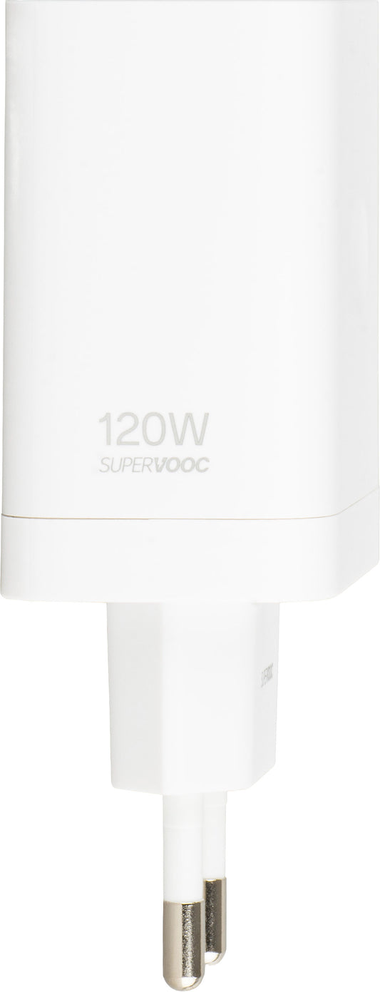 Зарядно устройство OnePlus за мрежа, 120W, 1 x USB-A, бяло
