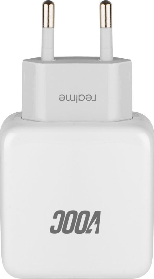 Зарядно за мрежа Realme, 20W, 4A, 1 x USB-A, Бяло VC54JCEH