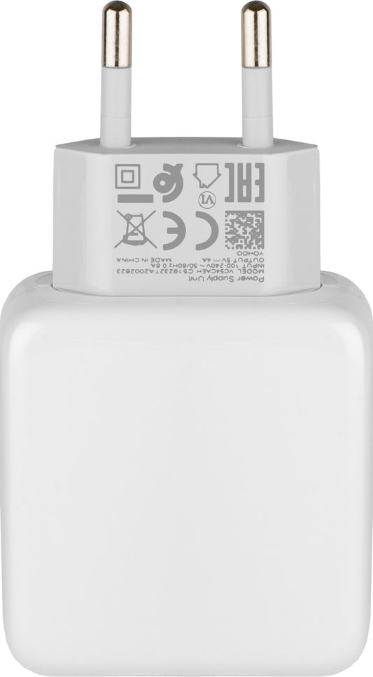 Зарядно за мрежа Realme, 20W, 4A, 1 x USB-A, Бяло VC54JCEH