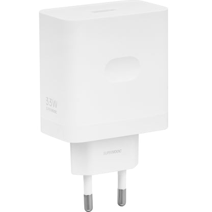 Мрежово зарядно устройство Oppo VCB3HAEH, 33W, 3A, 1 x USB-A, бяло 