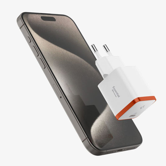 Зарядно устройство за мрежа Spigen EE301EU Essential, 30W, 3A, 1 x USB-C, бяло ACH08449