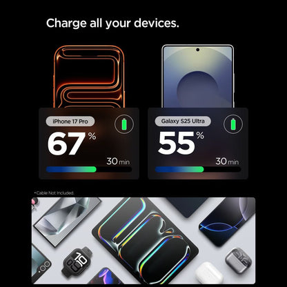 Зарядно устройство за мрежа Spigen EE301EU Essential, 30W, 3A, 1 x USB-C, Титанено сиво ACH10448