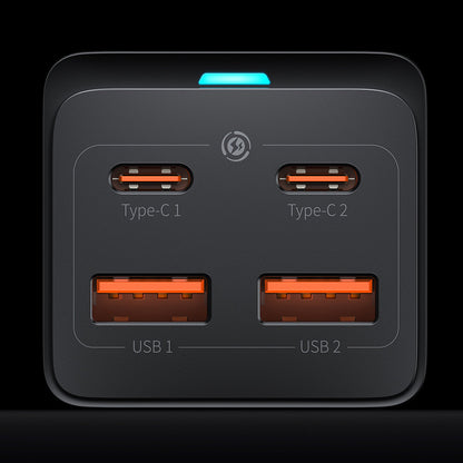Зарядно устройство Baseus GaN3 Pro, 100W, 5A, 2 x USB-A - 2 x USB-C, Черно CCGP000101