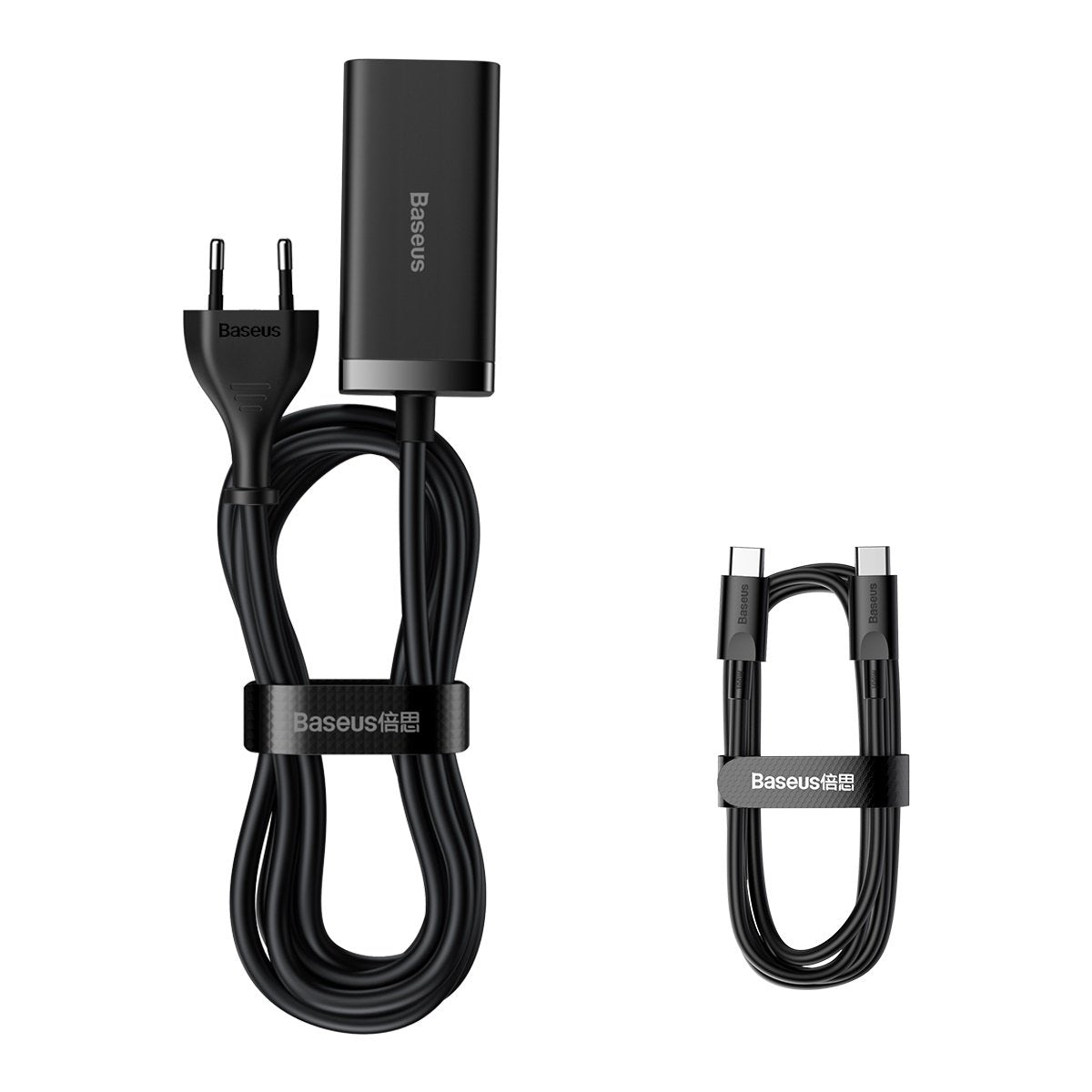 Зарядно устройство Baseus GaN3 Pro, 100W, 5A, 2 x USB-A - 2 x USB-C, Черно CCGP000101
