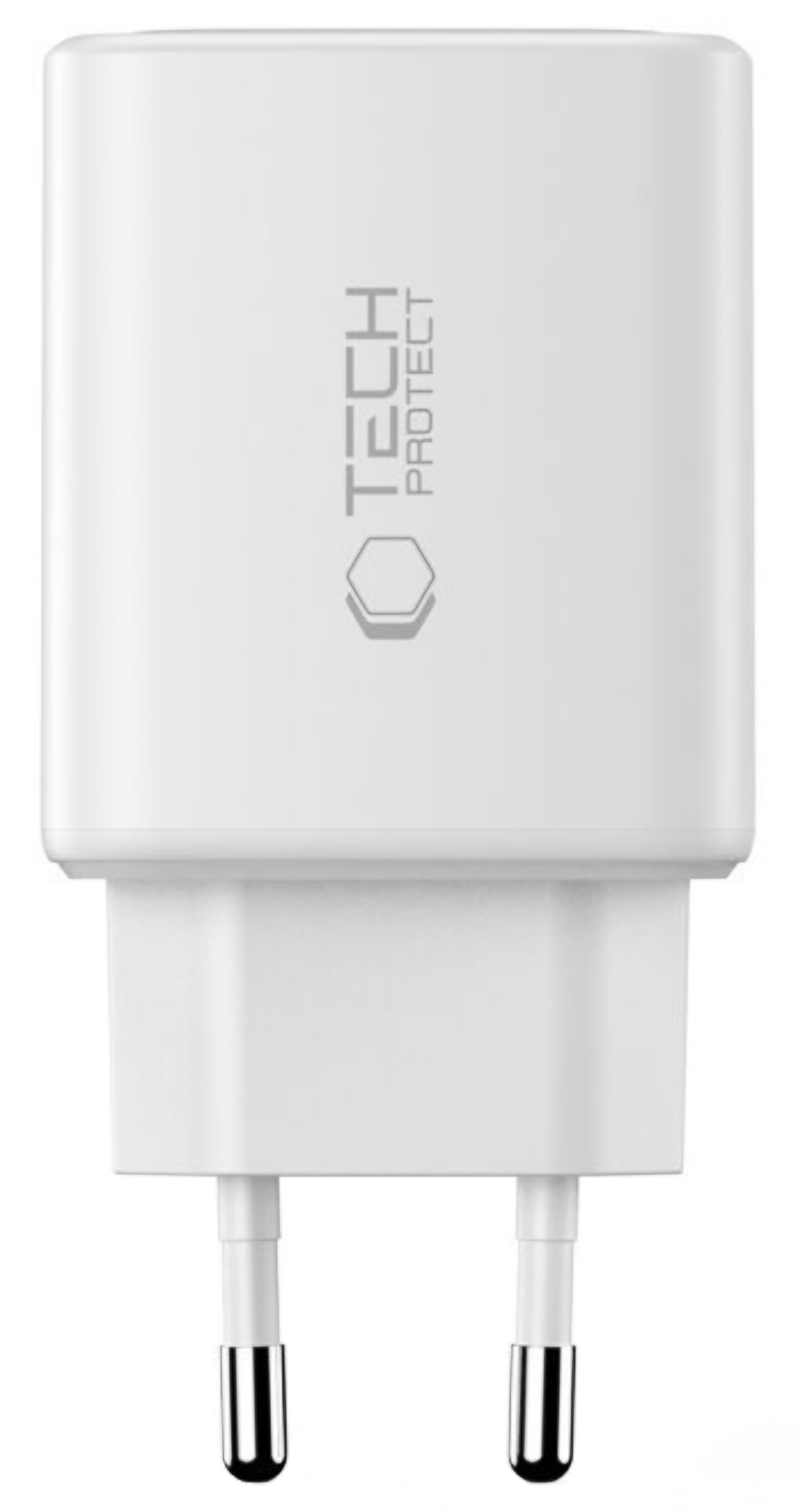 Зарядно устройство за мрежа Tech-Protect NCA65W, 65W, 3A, 1 x USB-A - 2 x USB-C, Бяло