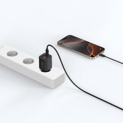 Зарядно устройство за мрежа Tech-Protect NCM33W, 33W, 3A, 1 x USB-A - 1 x USB-C, Черно