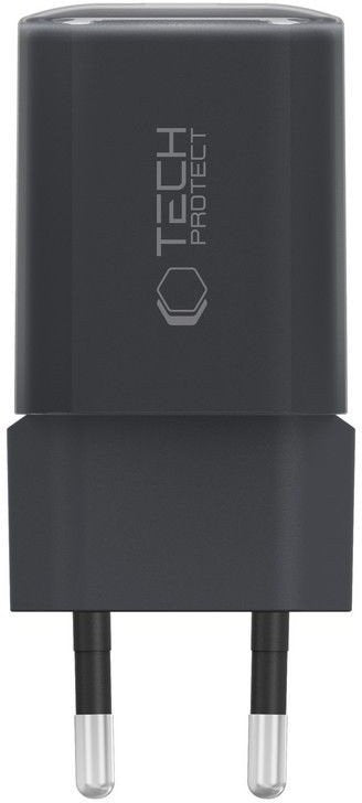 Зарядно устройство за мрежа Tech-Protect NCM33W, 33W, 3A, 1 x USB-A - 1 x USB-C, Черно