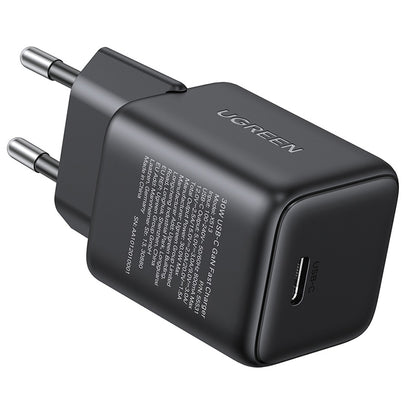 Зарядно за мрежа UGREEN X513, 30W, 3A, 1 x USB-C, Черно
