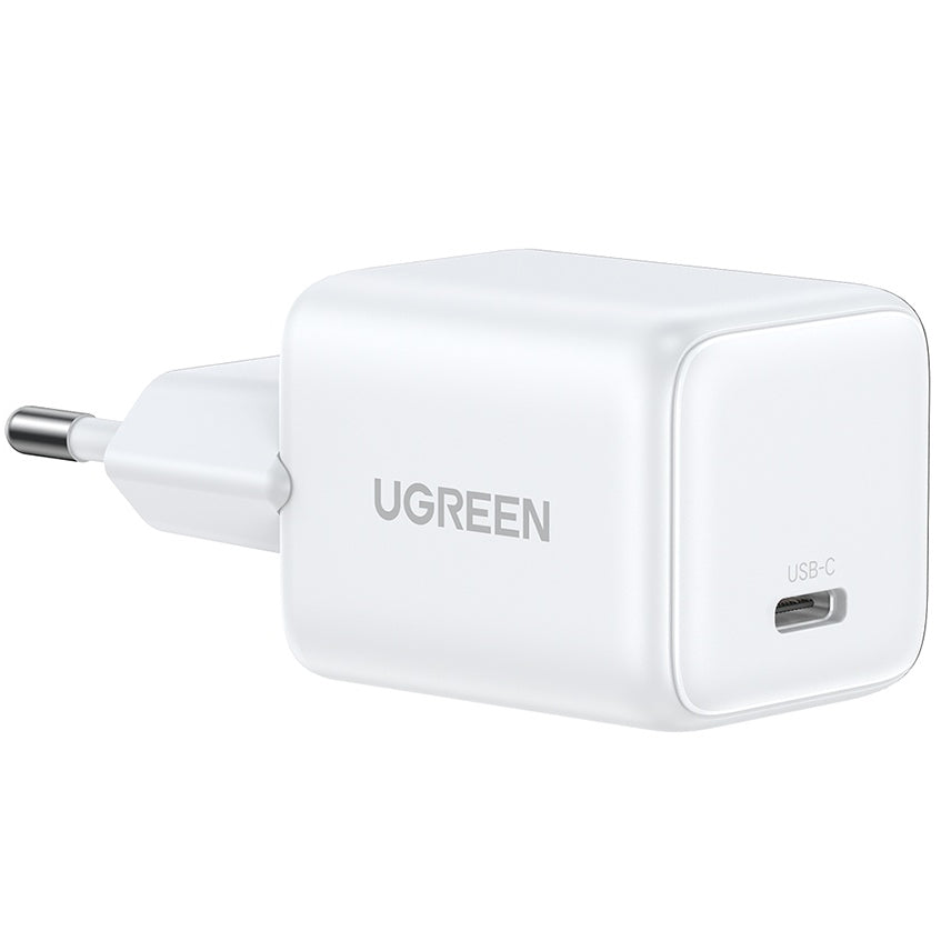 Зарядно за мрежа UGREEN X513, 30W, 3A, 1 x USB-C, Бяло