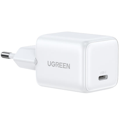 Зарядно за мрежа UGREEN X513, 30W, 3A, 1 x USB-C, Бяло