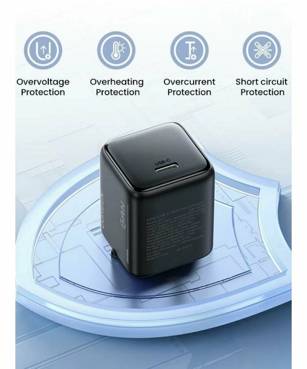 Зарядно за мрежа UGREEN X517, 25W, 3A, 1 x USB-C, Черно