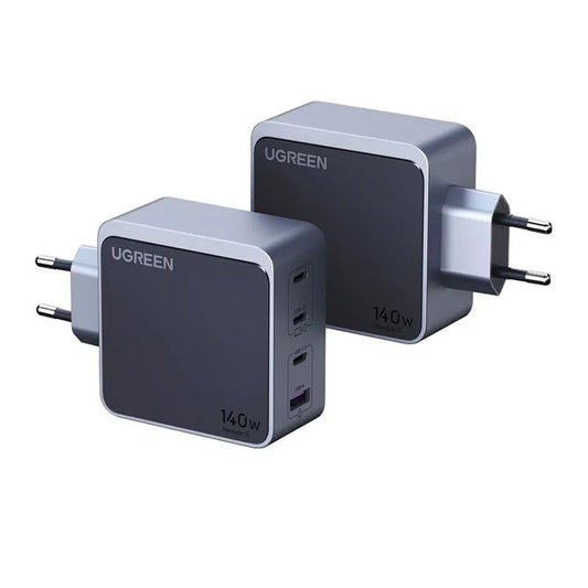 Зарядно устройство за мрежа UGREEN X570 Nexode S, 140W, 5A, 1 x USB-A - 3 x USB-C, Сиво