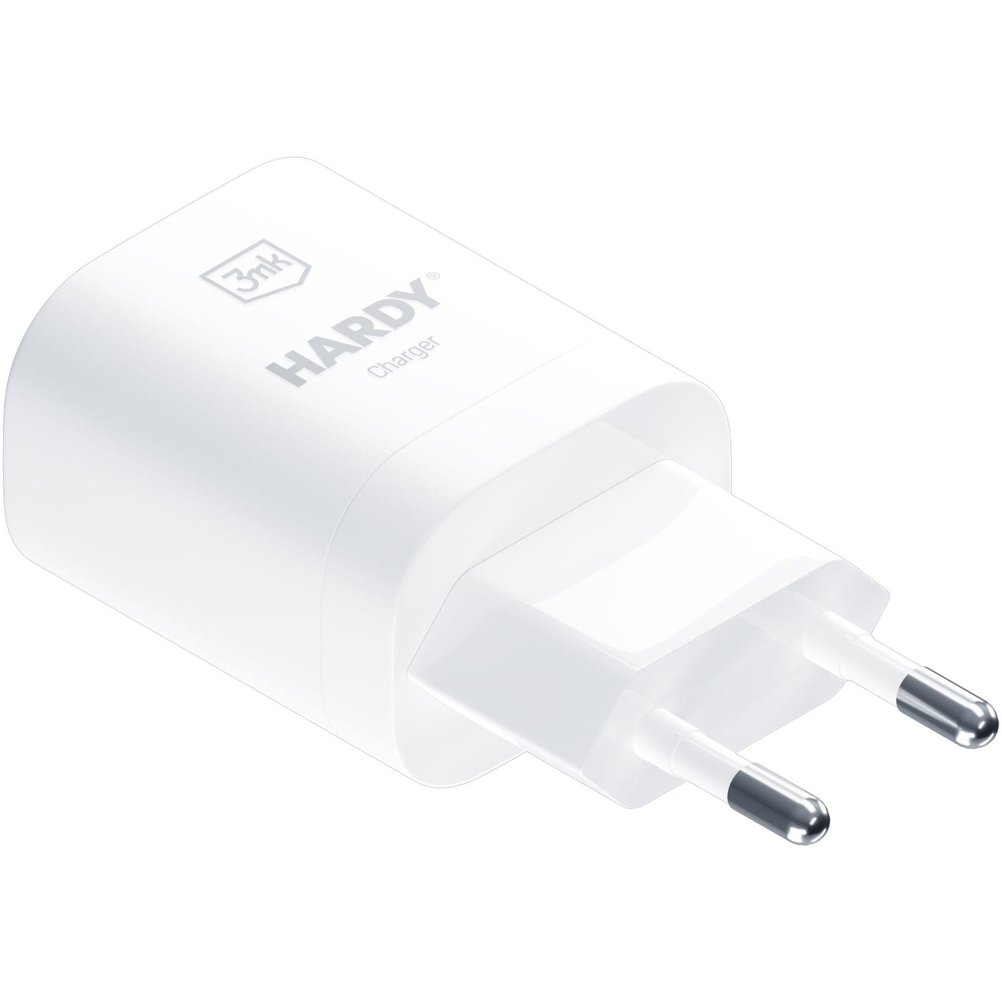 Мрежово зарядно устройство 3MK Hardy GaN, 33W, 3A, 1 x USB-C, бяло