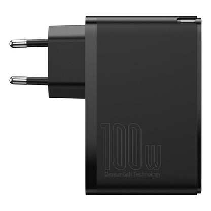 Мрежово зарядно устройство Baseus GaN2 Pro, 100W, 5A, 2 x USB-A - 2 x USB-C, черно CCGAN2P-L01