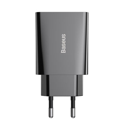 Скоростно мрежово зарядно устройство Baseus, 20W, 3A, 1 x USB-C, черно CCFS-SN01 