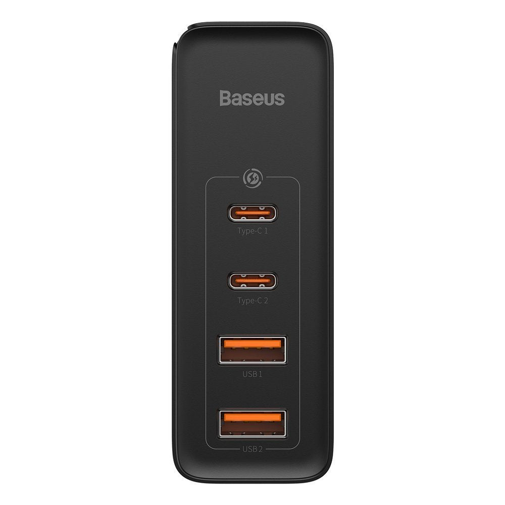 Мрежово зарядно устройство Baseus GaN2 Pro, 100W, 5A, 2 x USB-A - 2 x USB-C, черно CCGAN2P-L01