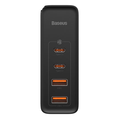 Мрежово зарядно устройство Baseus GaN2 Pro, 100W, 5A, 2 x USB-A - 2 x USB-C, черно CCGAN2P-L01