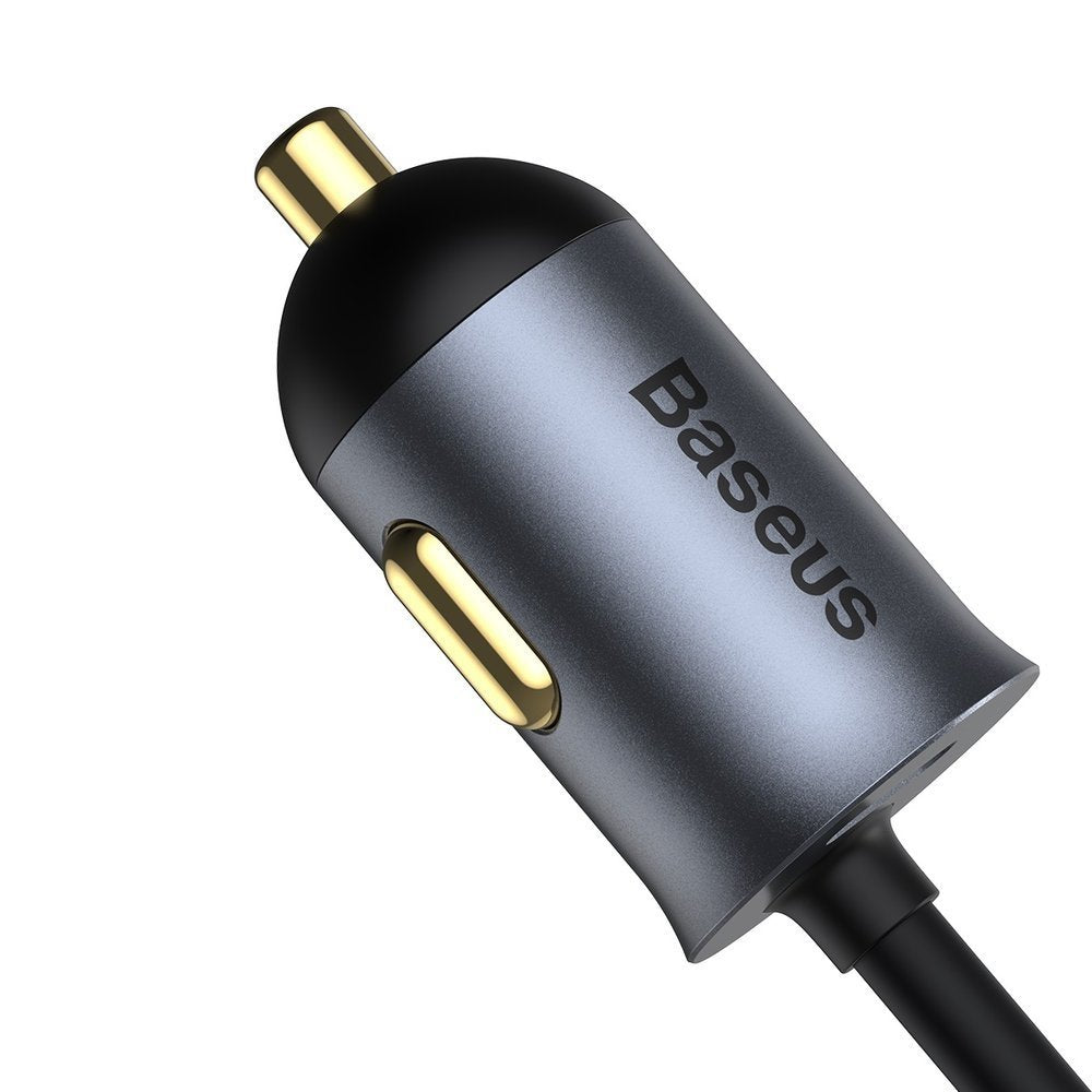 Зарядно за кола Baseus Share Together, 120W, 3A, 2 x USB-A - 2 x USB-C, сиво CCBT-A0G