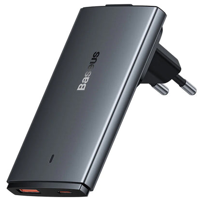 Baseus GaN5 Pro Ultra Slim, 65W, 3,25A, 1 x USB-C, 1 x USB-C, сив CCGP150113 