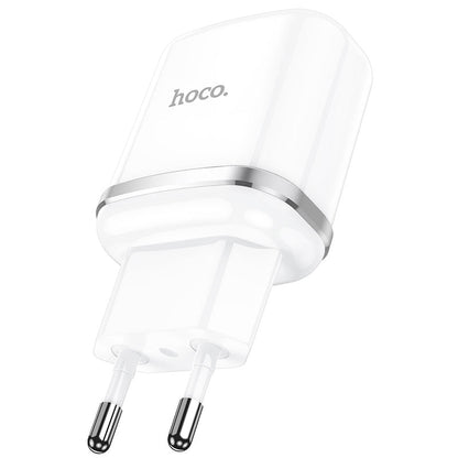 Мрежово зарядно HOCO N3, 18W, 3A, 1 x USB-A, бяло