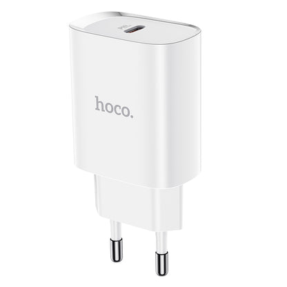 Мрежово зарядно устройство HOCO N14, 20W, 3A, 1 x USB-C, бяло