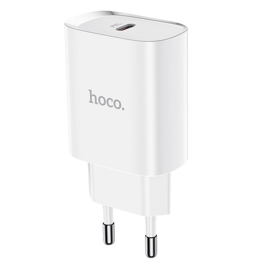 Мрежово зарядно устройство HOCO N14, 20W, 3A, 1 x USB-C, бяло