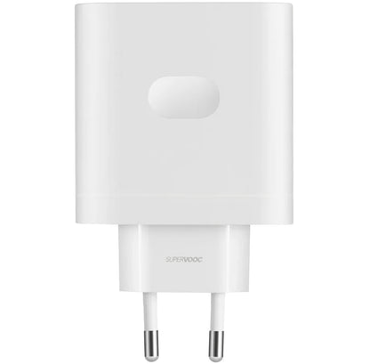 Мрежово зарядно устройство OnePlus с кабел USB-C OnePlus, 80W, 7,3A, 1 x USB-C, бяло 5461100248