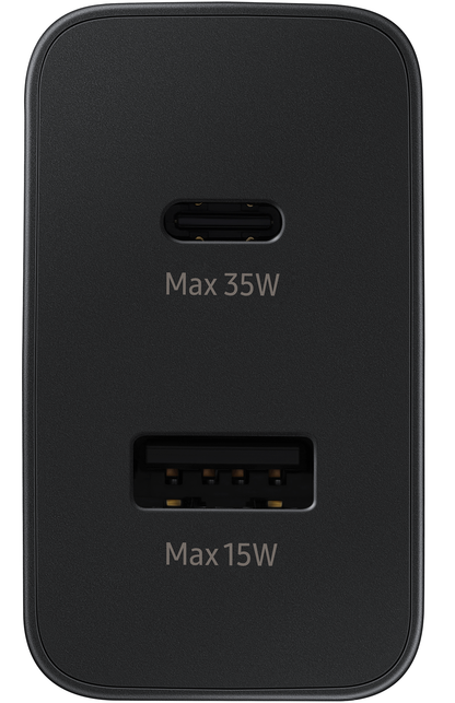 Мрежово зарядно устройство Samsung, 35W, 3A, 1 x USB-A - 1 x USB-C, черно EP-TA220NBEGEU