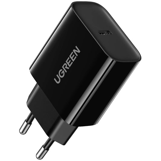 UGREEN CD137 Мрежово зарядно устройство, 18W, 3A, 1 x USB-C, черно
