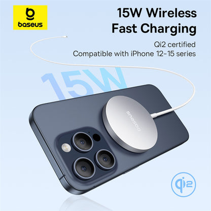 Безжично зарядно устройство Baseus Simple Mini4 Air, 15W, 1.67A, Сребристо P10278200S11-00