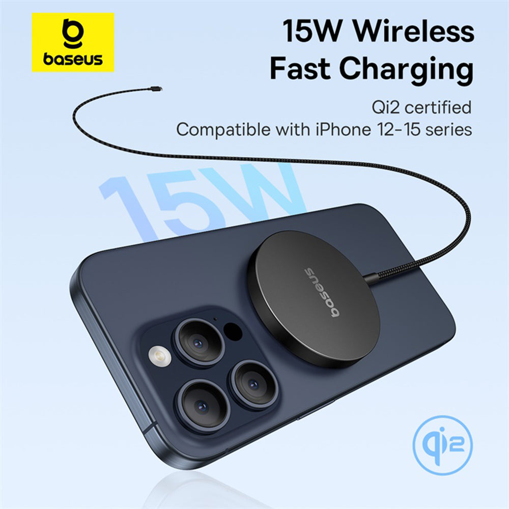 Безжично зарядно устройство Baseus Simple Mini4 Air, 15W, 1.67A, Черно P10278200111-00