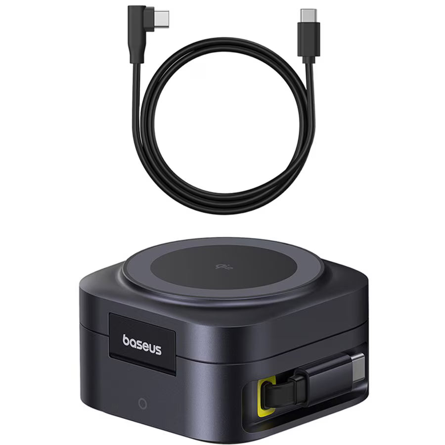 Безжично зарядно устройство за мрежа Baseus PicoGo 2in1, 67W, 3A, 1 x USB-C, Черно P10276800123-00