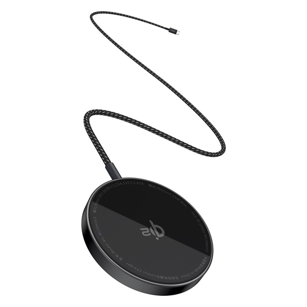 Безжично зарядно устройство Baseus Simple Mini4 Air, 15W, 1.67A, Черно P10278200111-00