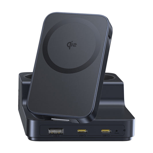 Зарядно устройство Baseus Nomos ND11 QI 6in1, 67W, 3.35A, 1 x USB-A - 2 x USB-C - 2 x Schuko, Черно P80015804213-00