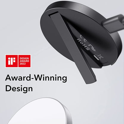 Безжично зарядно устройство за мрежа ESR HaloLock, 15W, 1.67A, Бяло