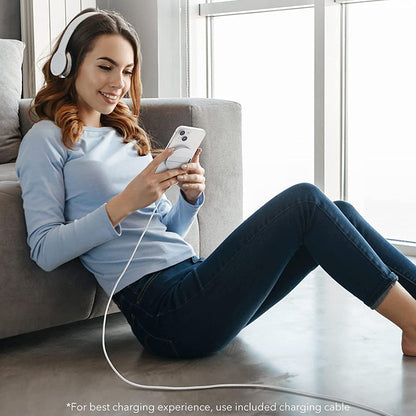 Безжично зарядно устройство за мрежа ESR HaloLock, 15W, 1.67A, Бяло